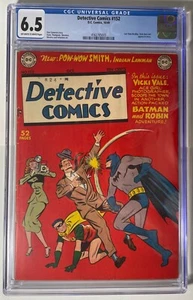 Detective Comics #152 (CGC 6.5) FN+, OW TO WP, 1949, Batman/Robin, Pre-Code - Bild 1 von 3