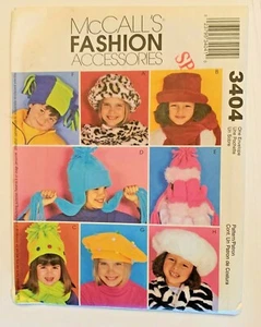 Child's Hats Scarf Mittens Sewing Pattern McCall's 3404 New Uncut - Imagen 1 de 2