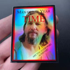 Big Lebowski Achiever Holographic Time Magazine Laptop Sticker - Picture 1 of 1