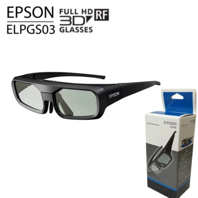 Genuine ELPGS03 RF 3D Glasses For Epson Projector W/USB Cable EH-TW5100 99%new - Image 1 of 4
