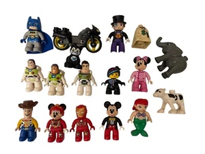 2000's DUPLO/LEGO 2.5" Mini Figure/Vehicle Lot 17 ARIEL BATMAN WOODY BUZZ MICKEY - Picture 1 of 3