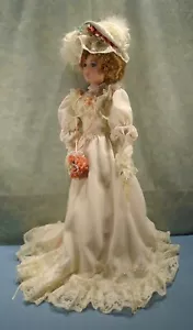 JC Penney Katrina Porcelain Bride Doll 24" - Picture 1 of 4