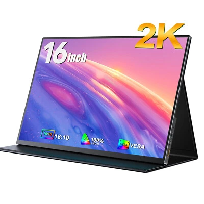 Used | 2K 16" Gaming Monitor 2560x1600 Portable Monitor 16:10 USB C Monitor - Image 1 of 4