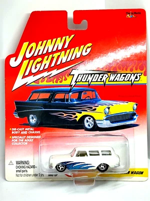 Vagón Johnny Lightning Rambler personalizado blanco sobre blanco Thunder Wagons G4 Foto 1 de 3