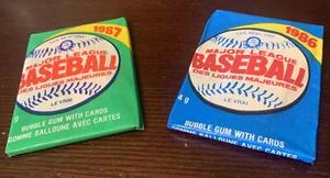 1987 & 1986 O-Pee-Chee Baseball Wax Pack Lot Bonds RC? - Picture 1 of 6
