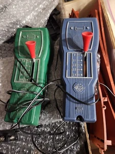 Vtg Marx 2238 Electric Speedways Slot Car Racing Controller Set Blue Green VG - Picture 1 of 14