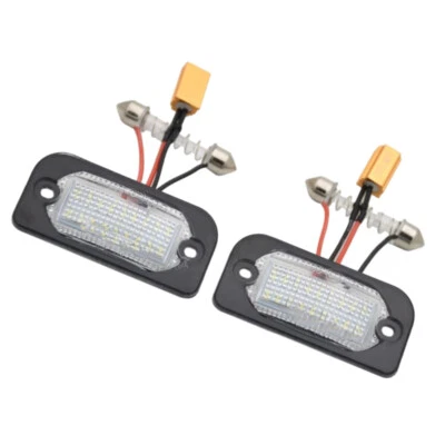 Xenon White License Plate Light 18LED Clear Lens Lamp Fit for Benz W203 2D - Image 1 of 3