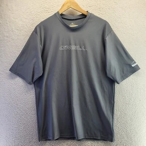 O'neill Swim Shirt Boys XL Gray Slim Fit Surf UPF50+ Logo Short Sleeve Pullover - Picture 1 of 15