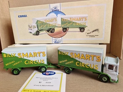 CORGI AEC MERCURY TRUCK & TRAILER BILLY SMARTS CIRCUS  1/50 MODEL LORRY 97891 - Image 1 of 4