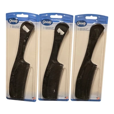 3 peines Goody irrompibles vintage 2003 nuevos desenredados hechos en EE. UU. Foto 1 de 3