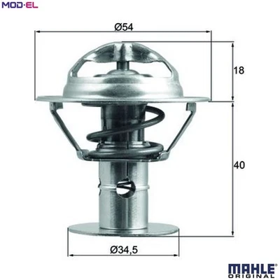 THERMOSTAT COOLANT TX 180 86D FOR VW MAZDA MPV/Mk/II TRIBUTE/SUV CX-9  FORD - Imagem 1 de 4