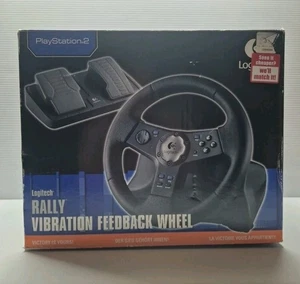 Logitech Gaming Steering Wheel And Pedals for Playstation 2 - Picture 1 of 4