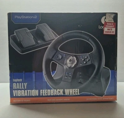 Logitech Gaming Steering Wheel And Pedals for Playstation 2 - Image 1 of 4