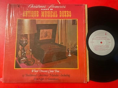 Christmas Memories Played On Antique Music Boxes LP Classic Holiday + Shrink M- - Image 1 of 4