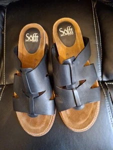 Suave/Mujer/Cuero Negro/8/Balin/Sandalias Mula Deslizables Cuña Baja Deslizables Goma S - Imagen 1 de 23