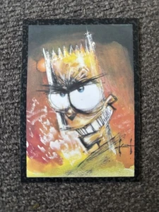1994 Skybox The Simpsons Arty Art Card Artist Sam Kieth Bart #A2 Extremely Rare - Picture 1 of 2