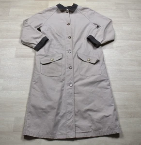 Abrigo plumero de lona de frijoles LL años 90 forro azteca ropa de trabajo para mujer MEDIANO DE COLECCIÓN - Imagen 1 de 13