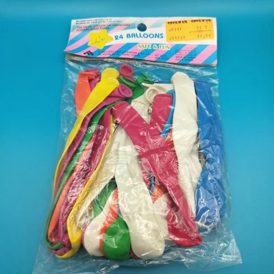 NEW Vintage 1988 Balloon Pack of 24 Toys R Us 80s Price Tag ToysRus - Image 1 of 4