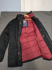 Caxton Jacket Mde In England With Duck Down Lining 100 Percent Cotton Outer Hood - Picture 1 of 18