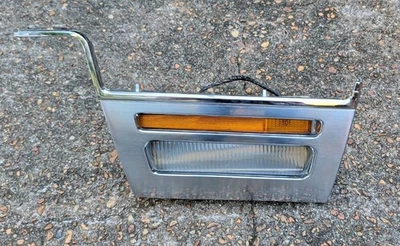 1976 1977 1978 1979 Lincoln Town Car Continental Lower LEFT Fender Light Chrome - Image 1 of 4