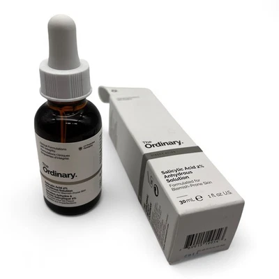 THE ORDINARIO ácido salicílico 2% solución anhidra 30 ml para manchas de acné poros Foto 1 de 4