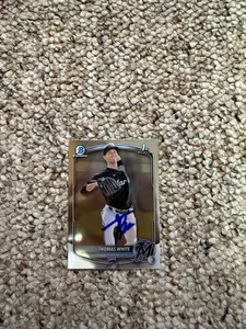 2025 Signed Bowman Chrome Prospects Thomas White! Top 100 MLB Prospect! #BCP-69 - Picture 1 of 1