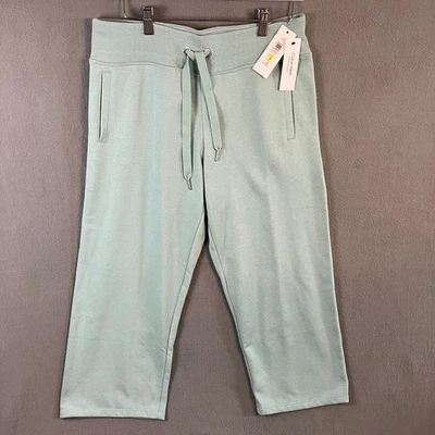 Pantalones para mujer Calvin Klein recortados con cordón y cintura talla M 32x24 como nuevos con etiquetas Foto 1 de 4