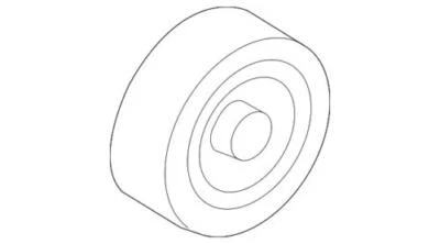 Genuine Hyundai 2010-2016 Santa Fe Sport Sonata Tucson Idler Pulley 25288-25001 - Image 1 of 2