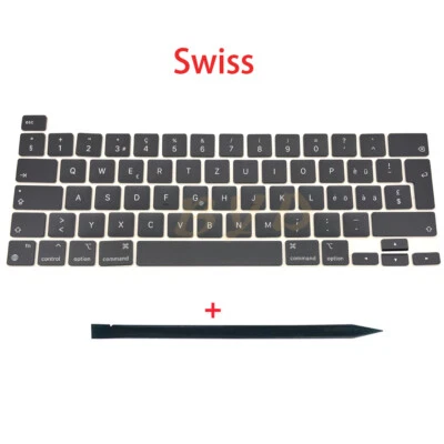 New Swiss Keycaps For Macbook Pro Retina 13" M1 A2338 Key Cap Keyboard 2020 - Image 1 of 4