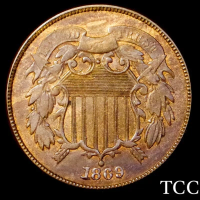 1869 TWO CENT PIECE ~ HIGH GRADE SCARCE 2c COIN ~ FREE SHIPPING ~ TCC - Image 1 of 4