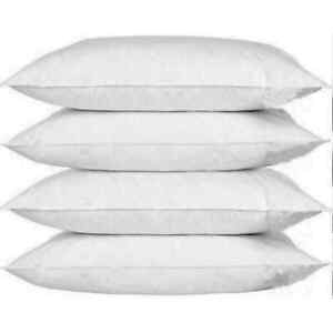 4 PACK Washable Pillow Protectors Standard Size Dustproof Hypoallergenic 50X70cm