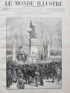 Le Monde Illustre 1887 No 1598 - Lyon,The Monument Of Children Rhone Inaugurates - Picture 1 of 6