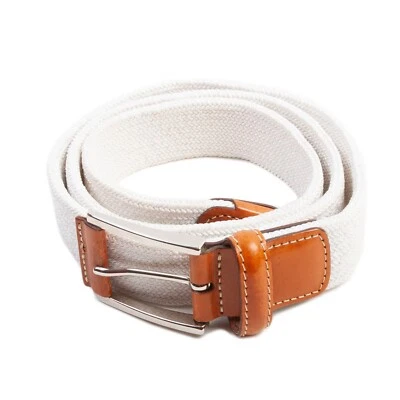 Testoni Ivory Woven Belt Foto 1 de 3