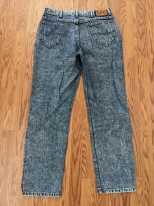 Men's Vintage 80's 90's Acid Wash Jeans LEE USA blue retro 36 X 32 acid washed - Picture 1 of 7