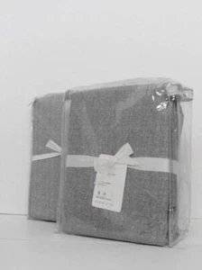 Cortinas Pottery Barn Broadway 2 juegos/2, 4 paneles 50" x 108" gris sin forro nuevas con etiquetas - Imagen 1 de 4