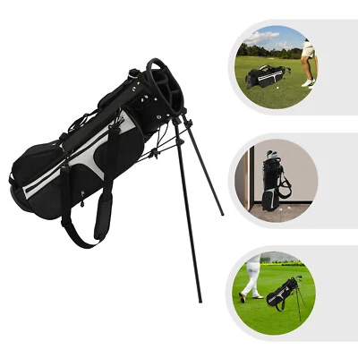 Lightweight Golf Stand Carry Bag With 3 Dividers And 5 Pockets, Easy to Carry - Image 1 of 4