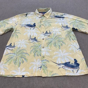 Reel Legends Shirt Mens Size XL Floral Short Sleeve Vented Fishing Outdoor - Picture 1 of 11