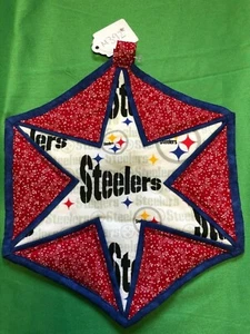 NFL Pittsburgh Steelers Kitchen Pot Holder Oven Pad Red-Blue - Picture 1 of 3
