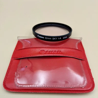 Canon 52mm SKY 1-A Filter Lens in Genuine Red CANON case. (refB) - Image 1 of 4