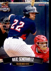 Tarjeta de béisbol 2016 Toledo Mud Hens Choice #20 Nate Schierholtz Reno Nevada NV - Imagen 1 de 2