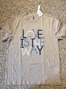 J Crew Love Is The Way Human Rights Project Mens T-shirt New With Tags Nwt - Picture 1 of 4
