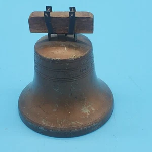 VTG. 1918 Liberty Bell Frontier Trust Co Fort Fairfield ME Still Bank *No Key* - Picture 1 of 4