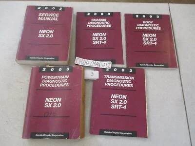 2003 Dodge Neon SX 2.0 Manual de servicio Manuales Foto 1 de 4