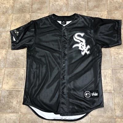 Men's GRIFFEY Majestic Black/White Chicago White Sox Mesh Jersey Large - NICE - Image 1 of 4