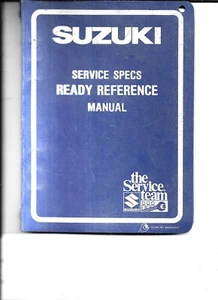 SUZUKI 1984 E MODEL SERVICE SPECS READY REFERENCE MANUAL - Picture 1 of 3