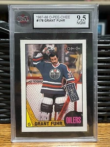 1987-88 O-Pee-Chee - 178 Grant Fuhr - KSA Graded 9.5 - Foto 1 di 2