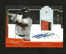 Miguel Tejada 2005 Upper Deck Auto Patch Relic Serial #d 10/10 Baltimore Orioles