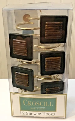 NUEVO GANCHO CORTINA DUCHA ANILLO DECORATIVO CROSCILL GUEPARDO VINTAGE Foto 1 de 2