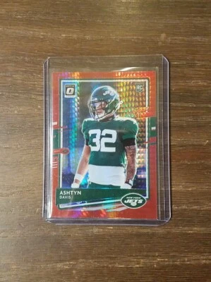 2020 Donruss Optic Ashtyn Davis Red Hyper RC New York Jets - Image 1 of 2