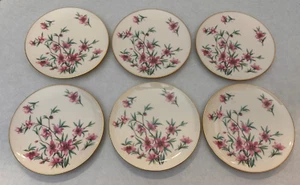Set of (6) - Peachtree Lenox W-301 - 8" Plates - Gold Rim - Picture 1 of 7